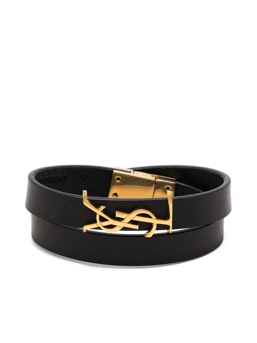 Saint Laurent Black Opyum Bracelet In Black