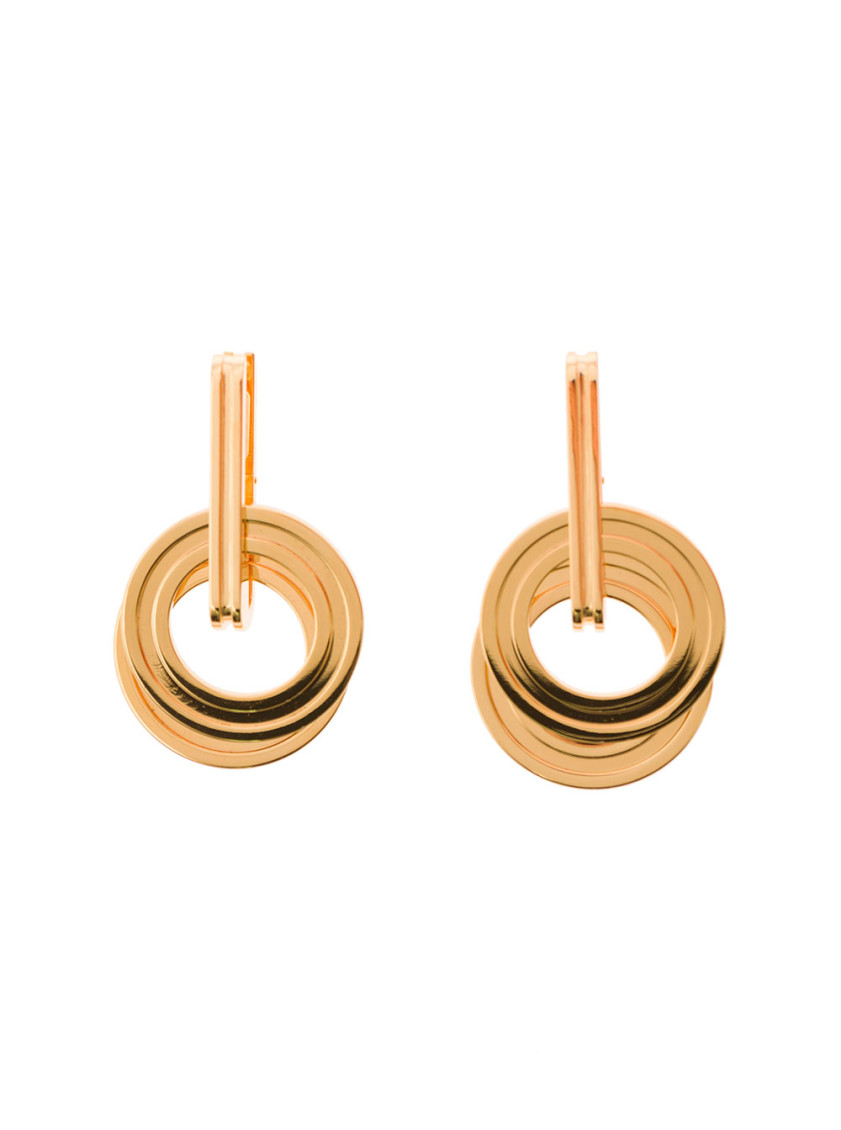 Leda Madera Gold Sophia Earrings In Golden