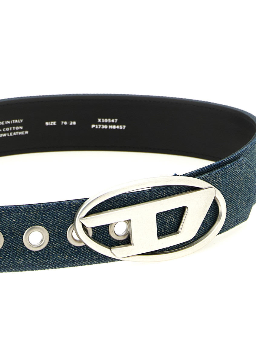 Diesel Blue B-1dr Textured Belt for Women Online India at  display picture 3
