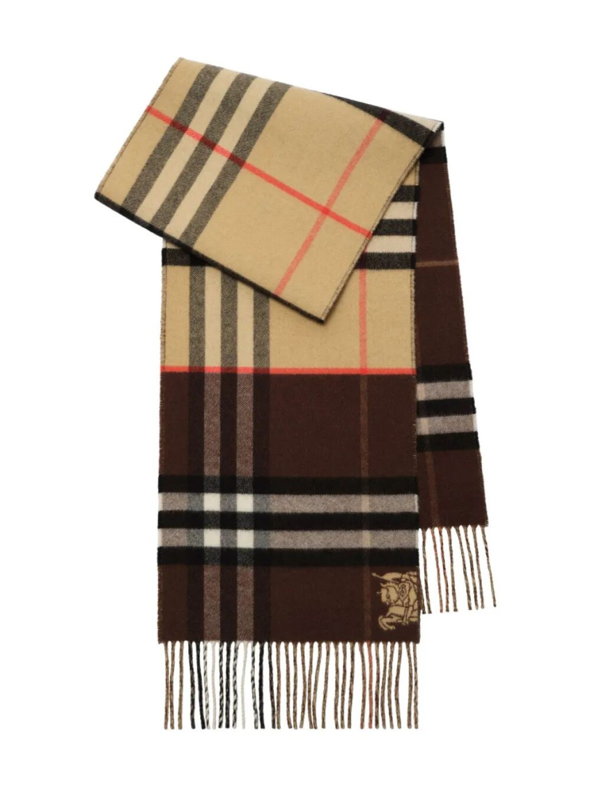Burberry Brown Check Scarf