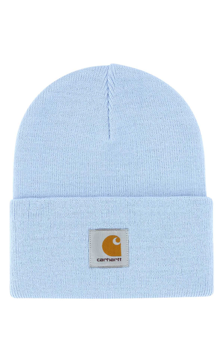 Carhartt Acrylic Watch Hat Folded Cuff In Light Blue