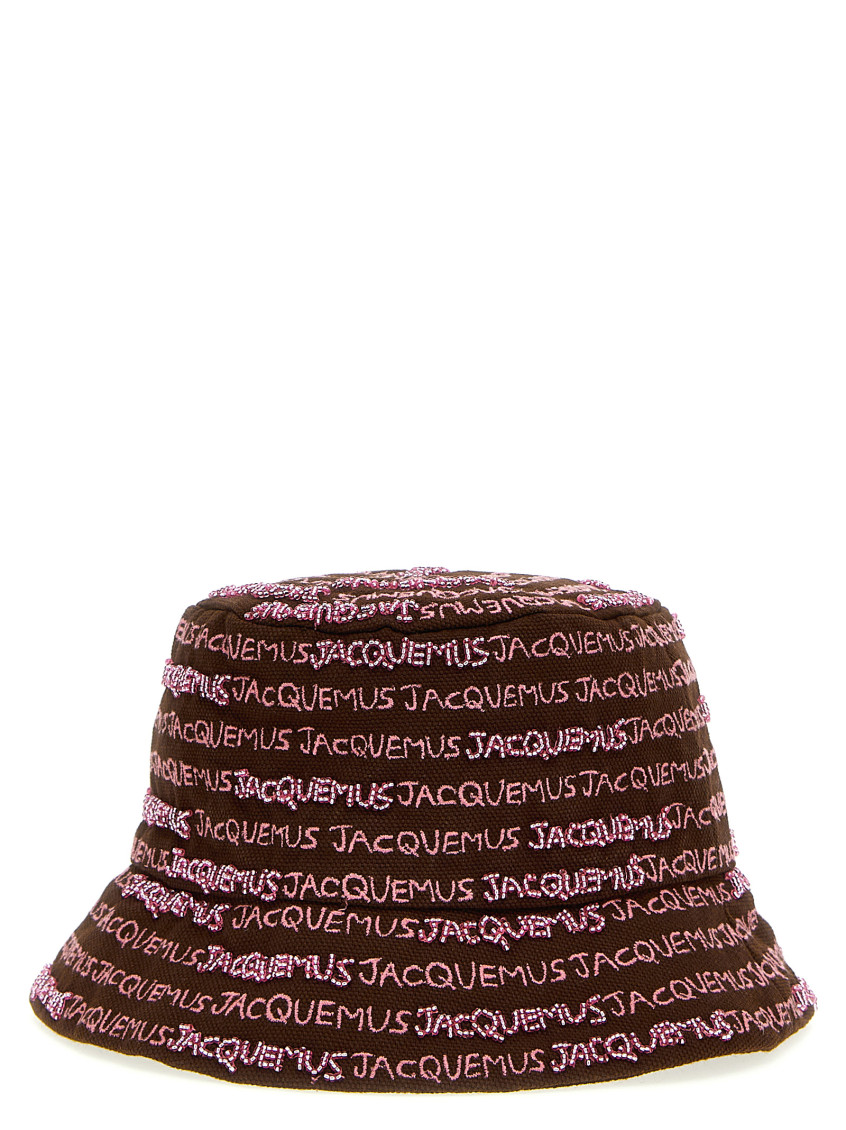 JACQUEMUS 'Le Bob Bordado’ bucket hat Brown Jacquemus Brown Le Bob Bordado bucket hat for Women Online