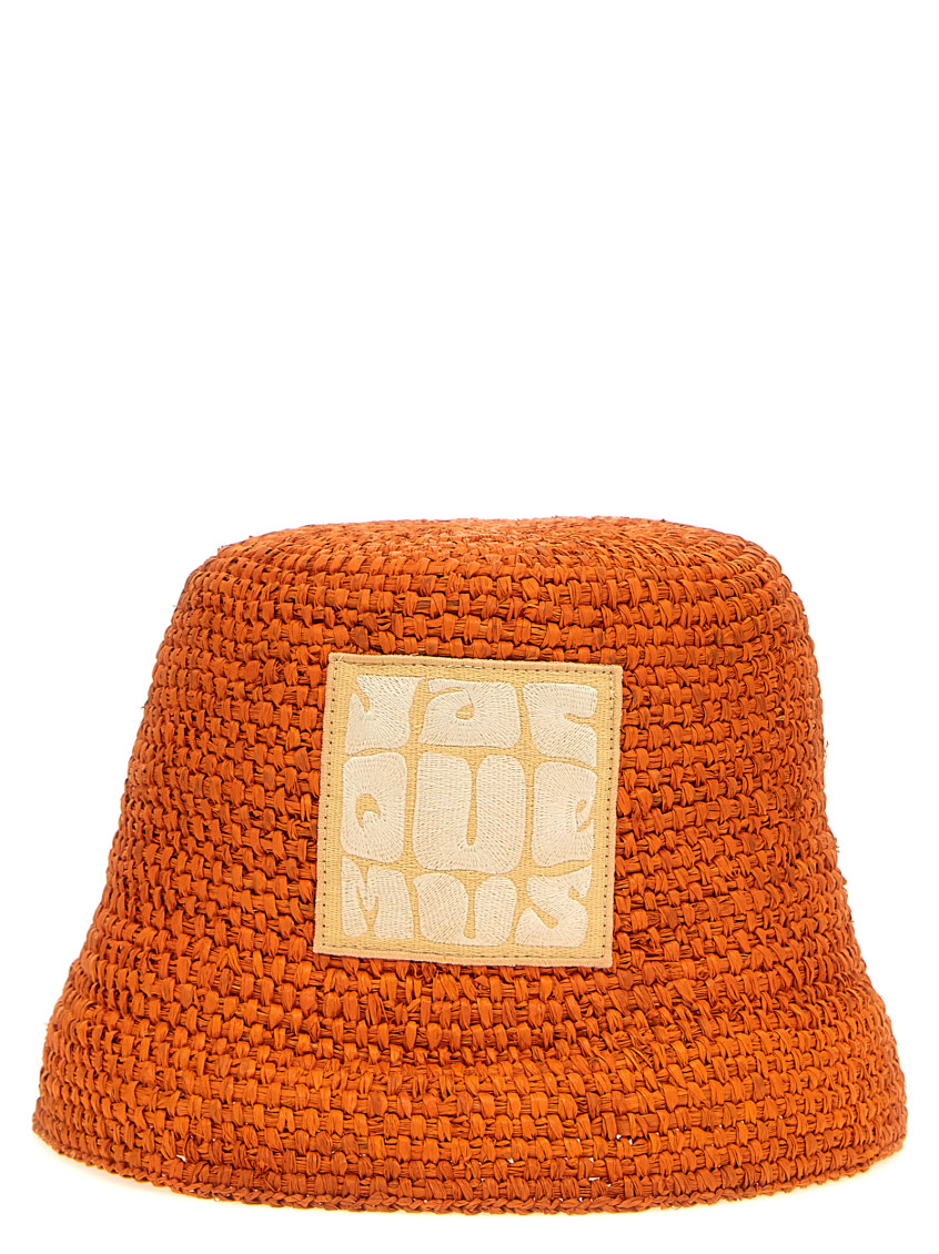 JACQUEMUS Le Bob Ficiu バケットハット Jacquemus Le Bob Ficiu Raffia Bucket Hat | Neiman Marcus