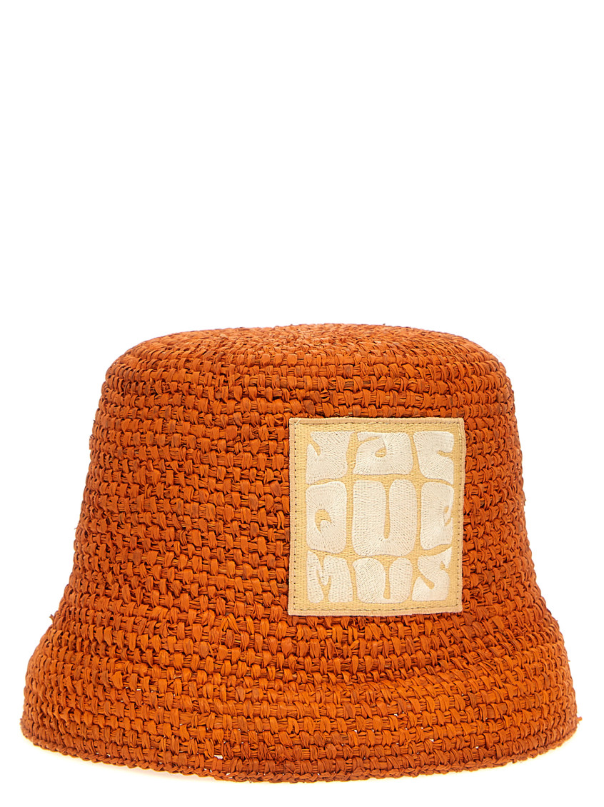 Jacquemus Orange Le Bob Ficiu bucket hat for Women Online  display picture 3