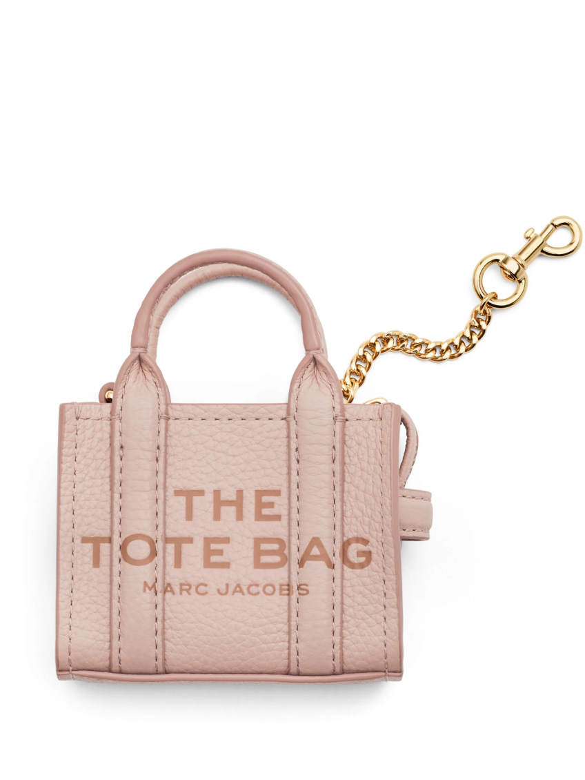 Marc Jacobs Pink Tote Charm Key Holder In Pink
