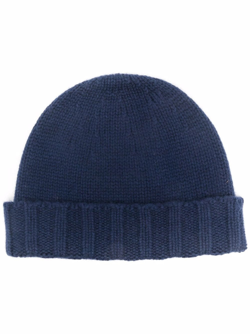 DRUMOHR NAVY BLUE BEANIE HAT 