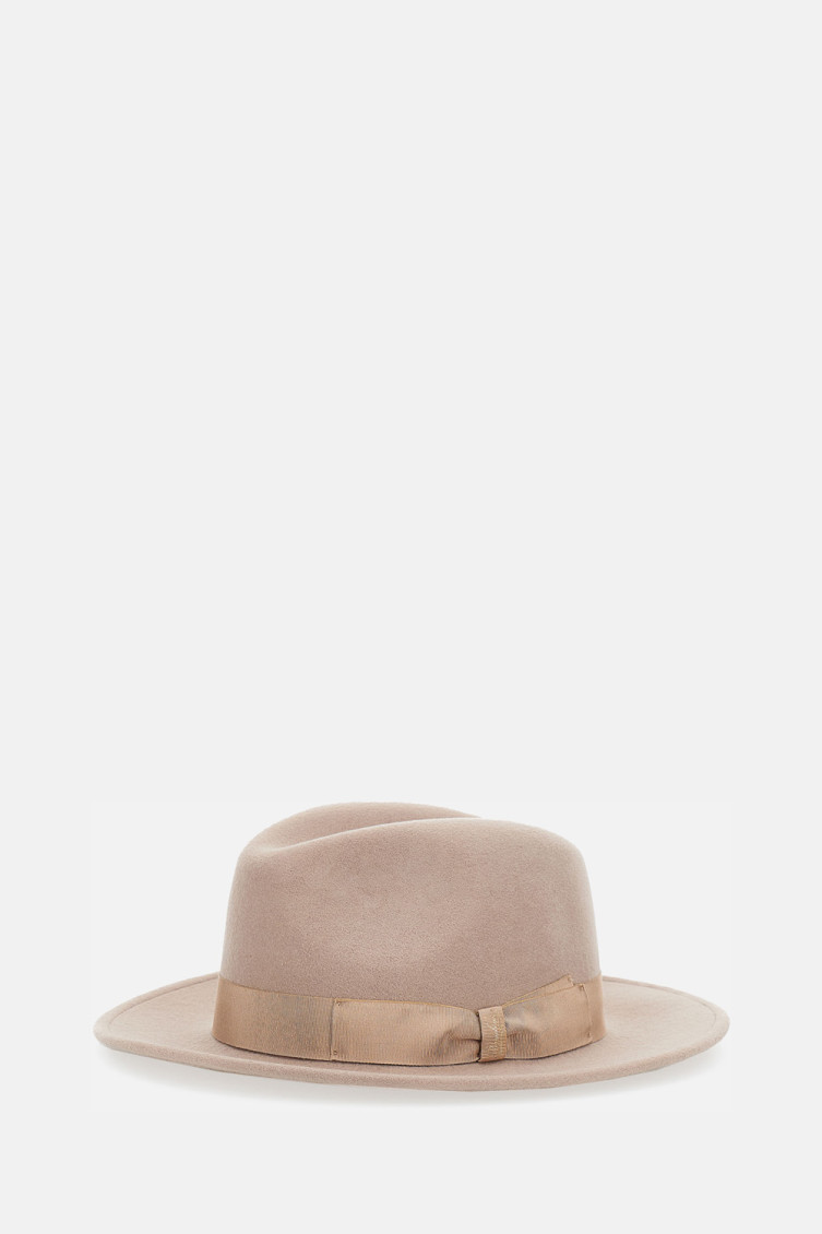 Borsalino Federico Ribbon-trim Hat In Brown
