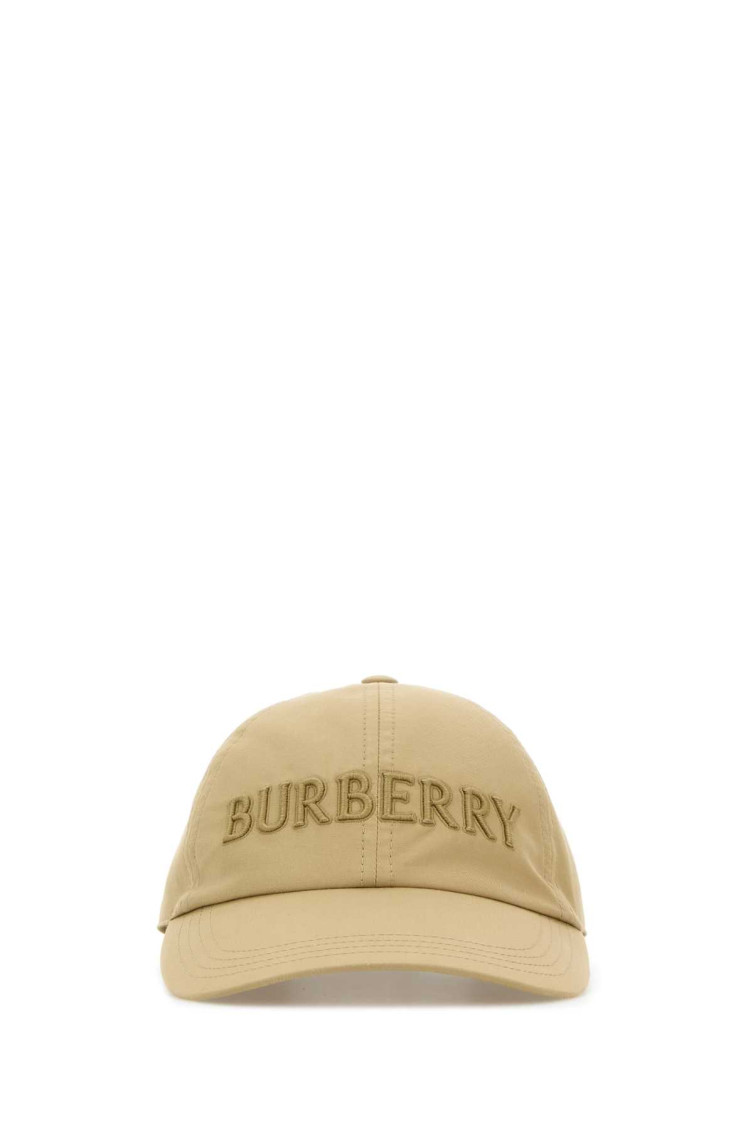 Shop Burberry Beige Cotton Baseball Hat