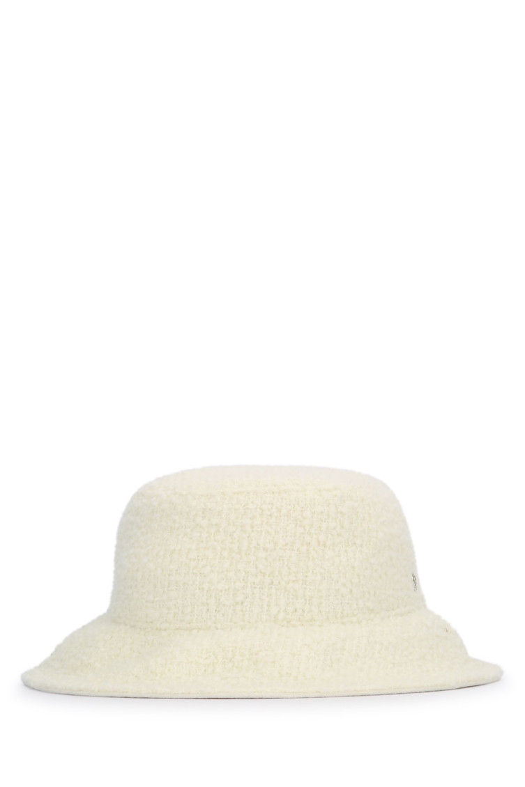 Helen Kaminski White Classic Textured Bucket Hat In White