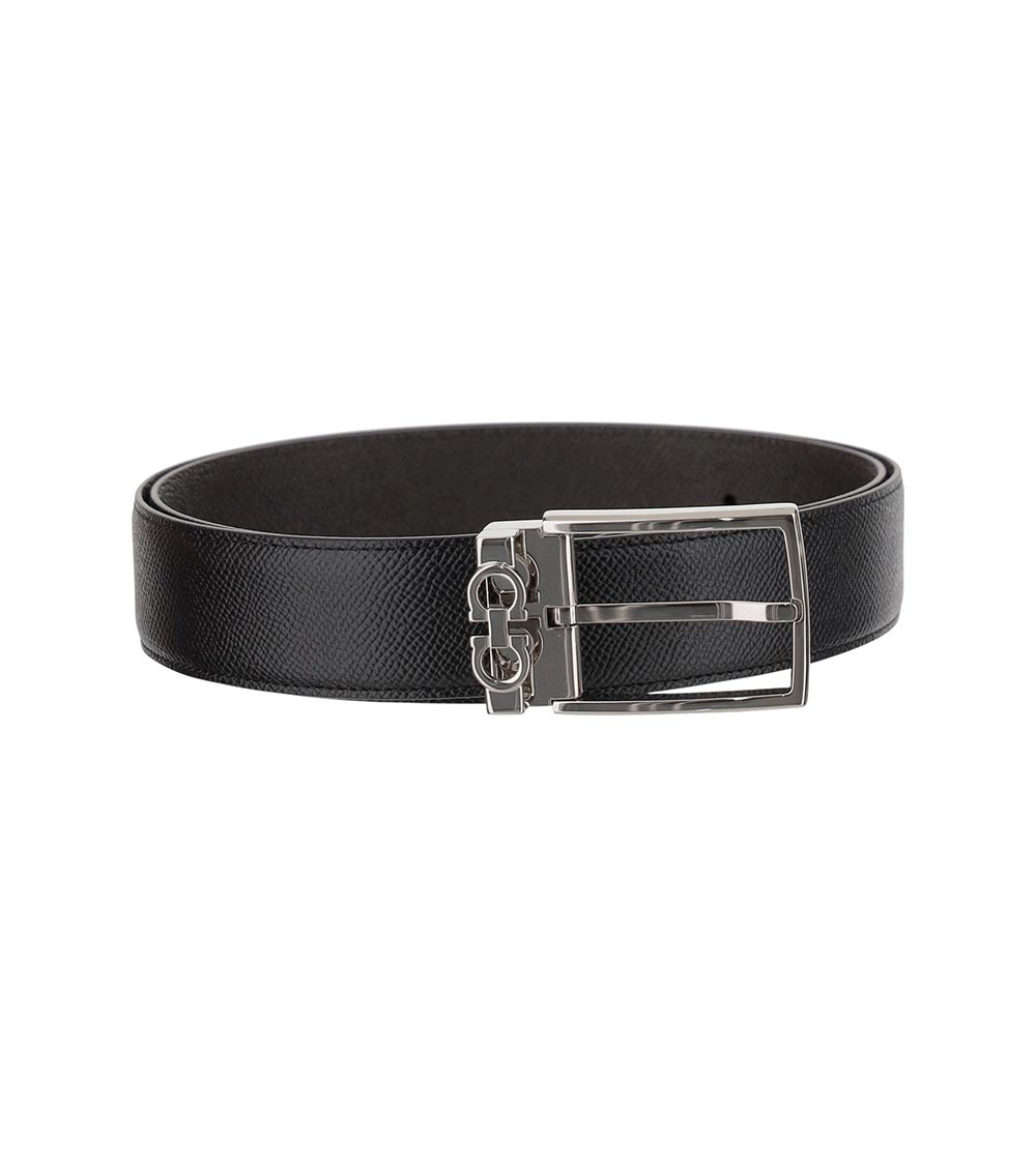 Ferragamo Reversible And Adjustable Belt Leather Hooks