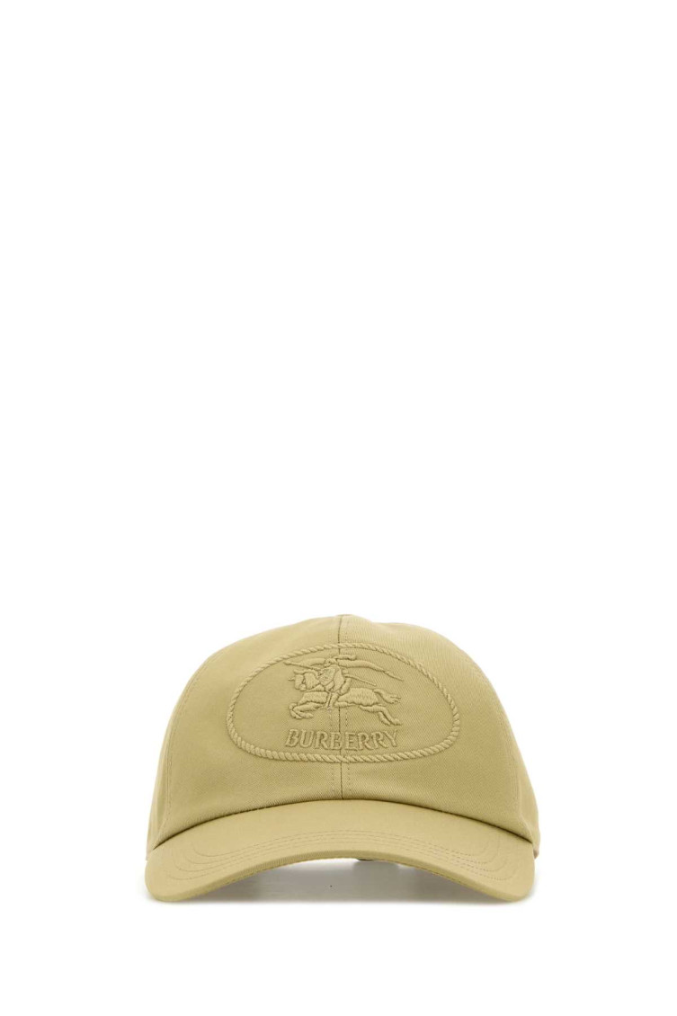 Burberry Khaki Cotton Baseball Cap
