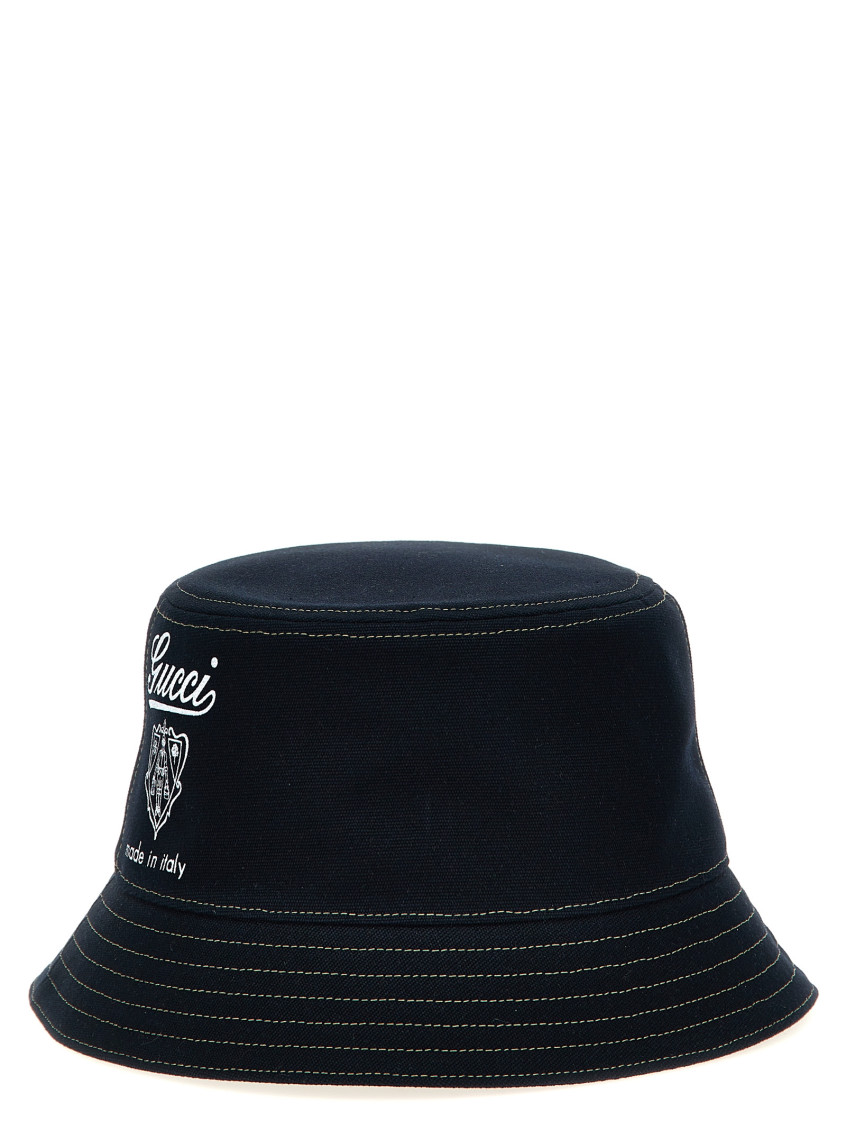 Gucci Blue Logo Bucket Hat for Men Online USA at Darveys.com display picture 3