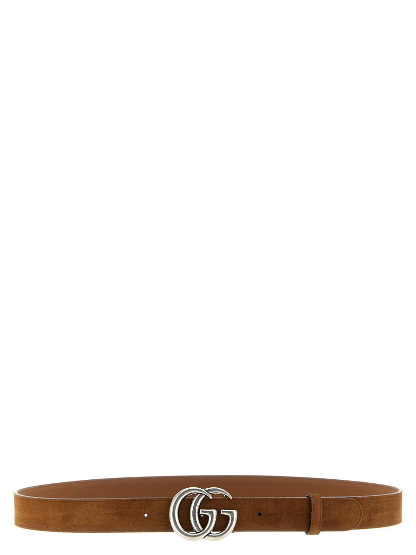 Gucci Gg Marmont Belt In Brown