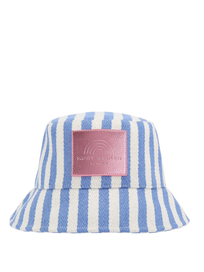 Kurt Geiger Blue Striped Bucket Hat