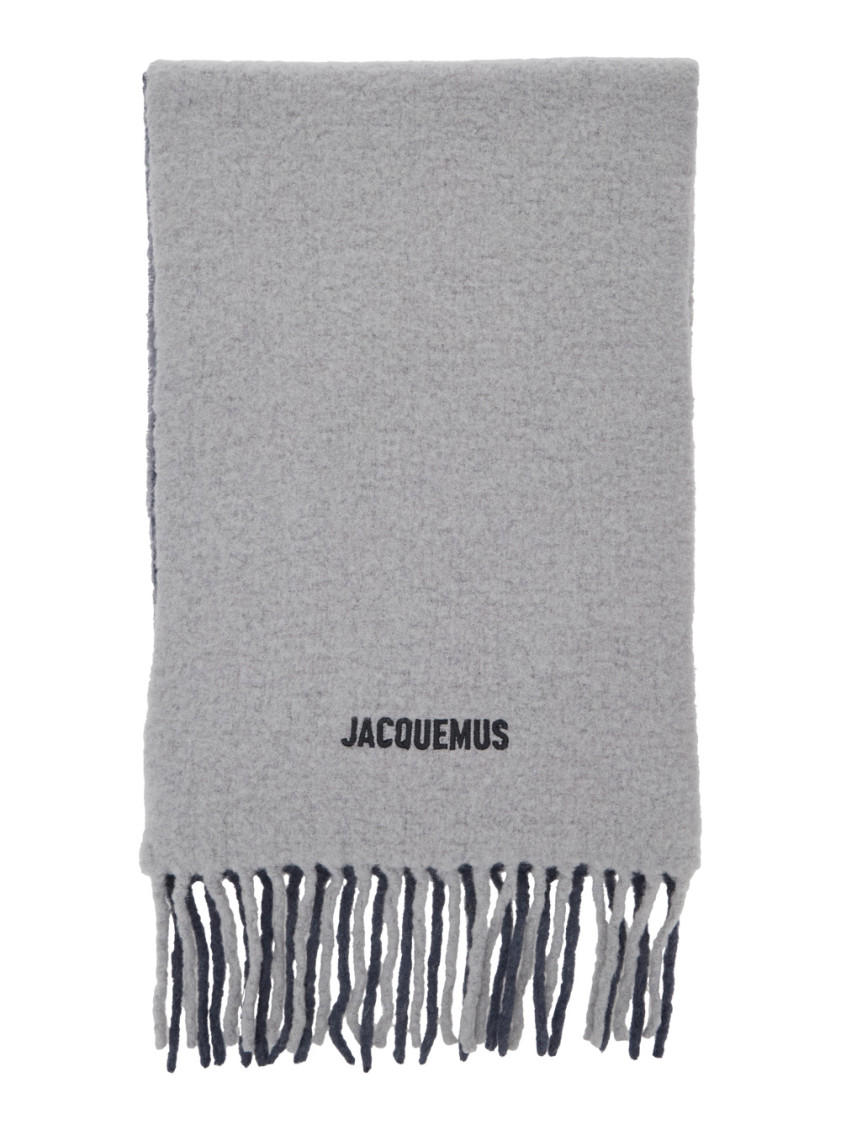 Jacquemus L Echarpe Moisson In Gray