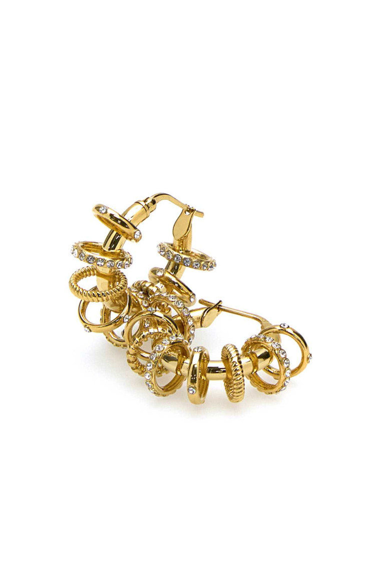 ピアス AMINA MUADDI Gold l Multiring Earrings Amina Muaddi Gold metal Multiring earrings for Women Online