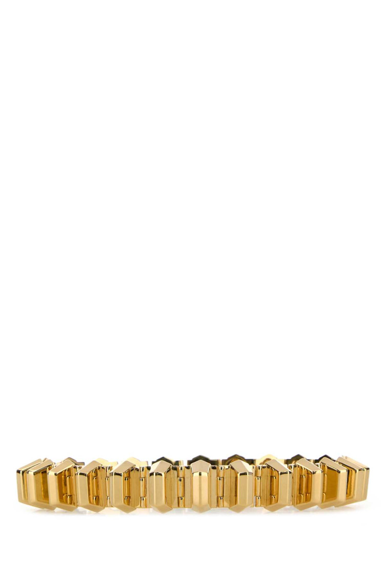Shop Gucci Golden Geometric Studs Chocker Necklace