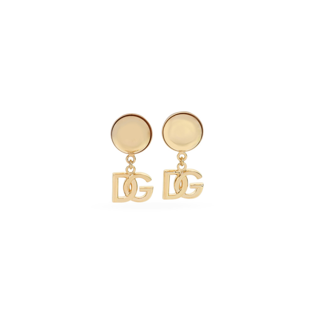 ピアス Dolce & Gabbana Gold Brass Clips Pop Dg Earrings Dolce & Gabbana Pop DG Brass Clips Earrings (All New In