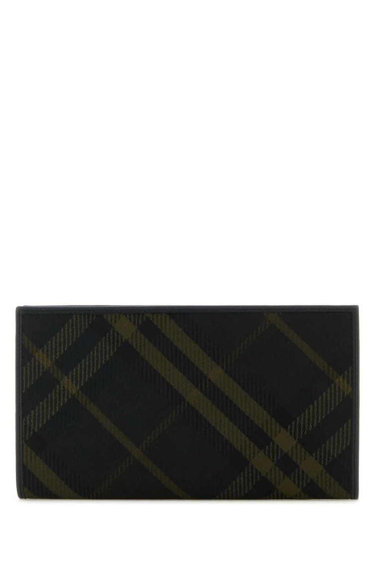 Burberry Multicolor Printed E-canvas Wallet In Multicolor