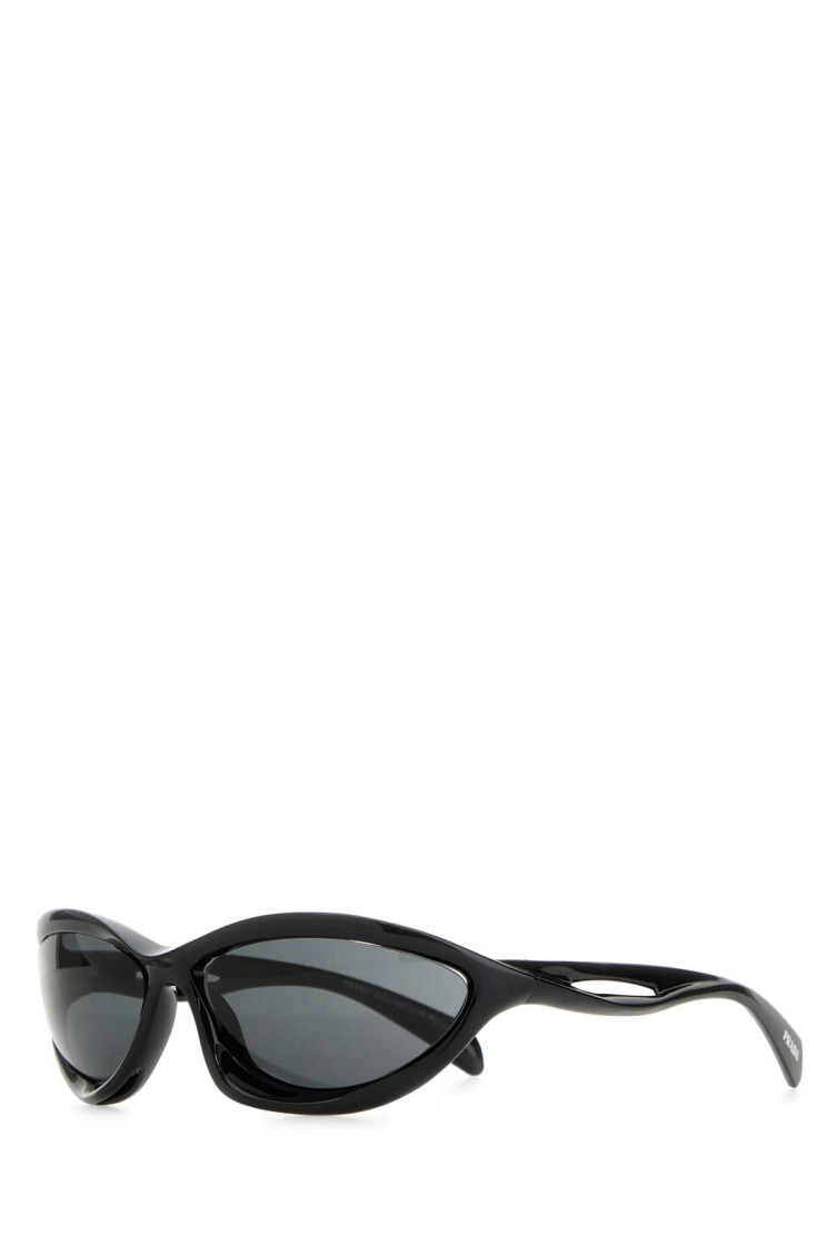 Prada Women Black Acetate Sunglasses In Black