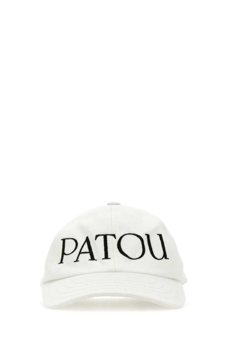 PATOU WHITE LOGO BASEBALL CAP 