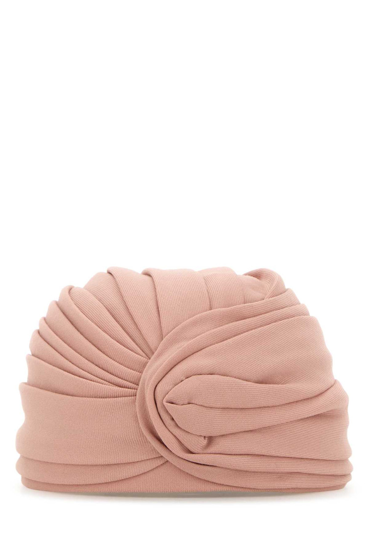 Valentino Rigid Wool-blend Turban In Pink