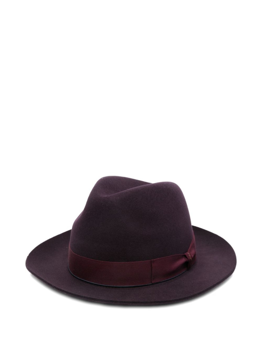 Borsalino Federico Wool And Cashmere Hat In Black