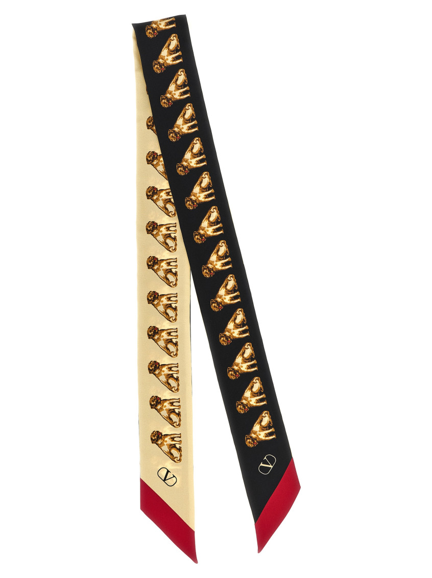 Shop Valentino Multicolor Petit Charles Scarf