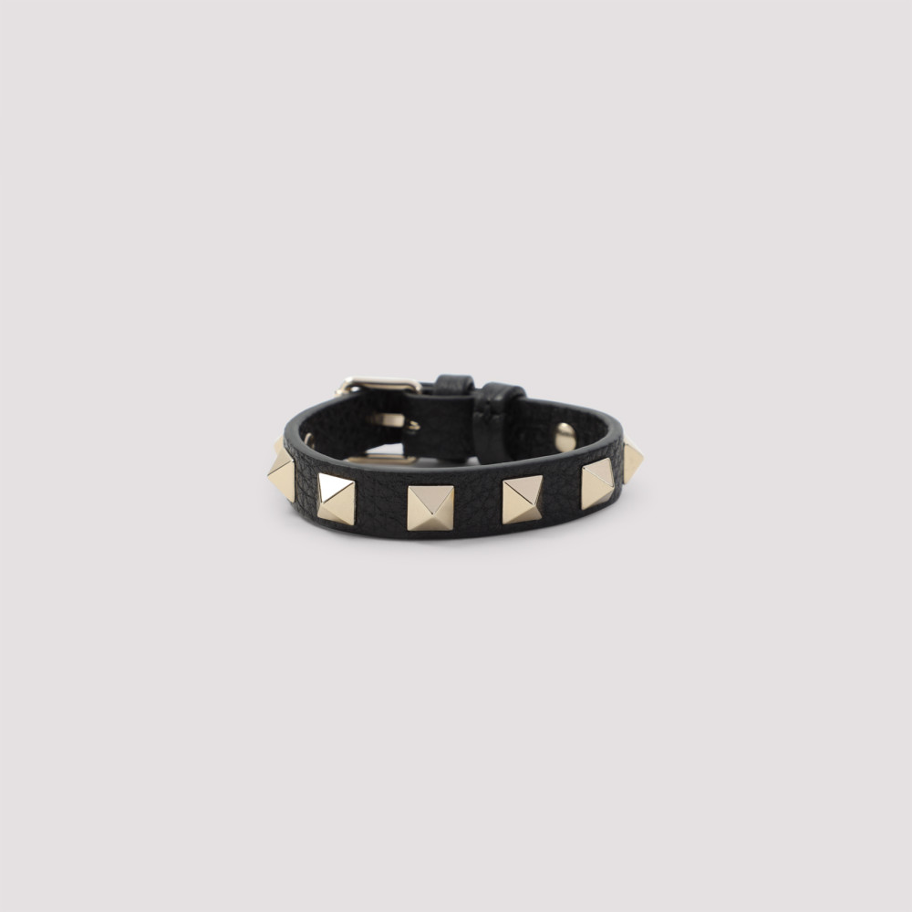 Shop Valentino Black Stud Bracelet