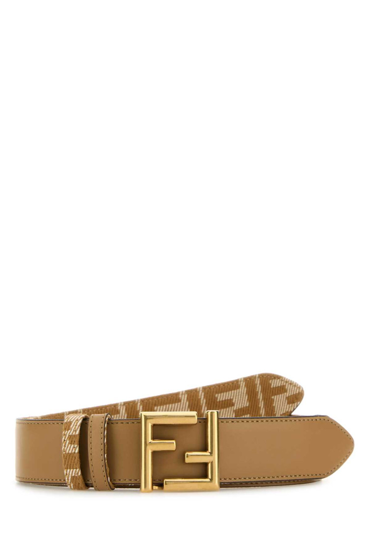 FENDI BEIGE FF REVERSIBLE BELT 