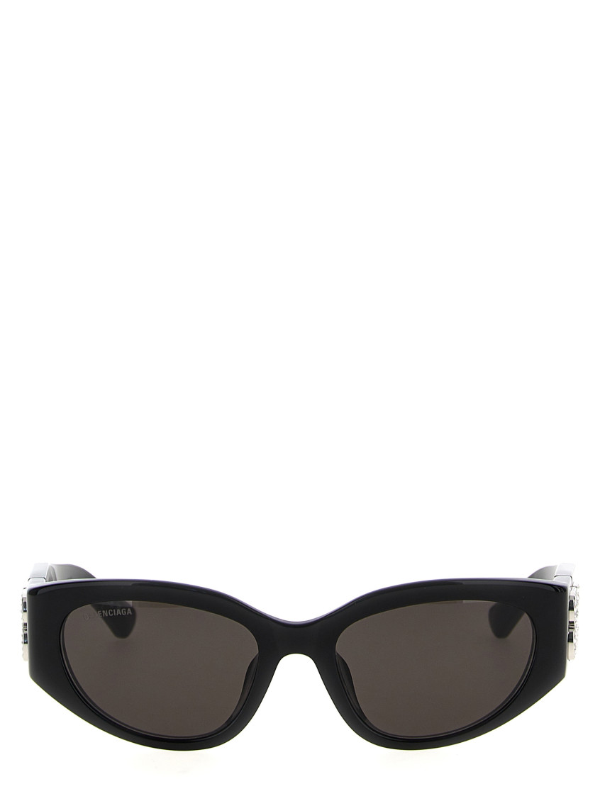 Balenciaga Feline Frame Tinted Sunglasses In Black