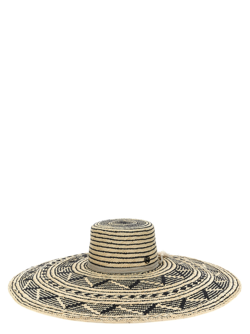 MAISON MICHEL WOMEN NATURAL GINA HAT, M LUXURY HATS FOR WOMEN DARVEYS