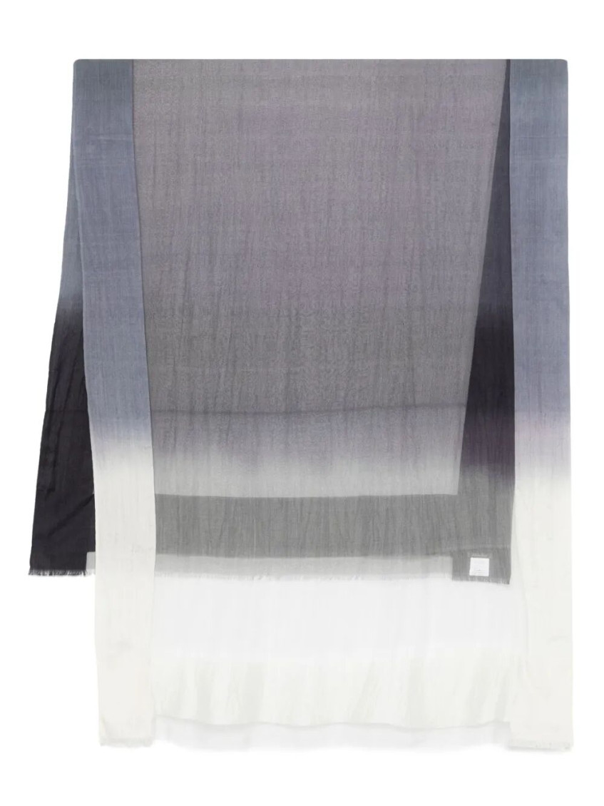 Faliero Sarti Degrade Silk Scarf Accessories In Blue