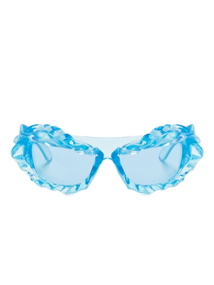 Ottolinger Geometric Frame Sunglasses In Blue
