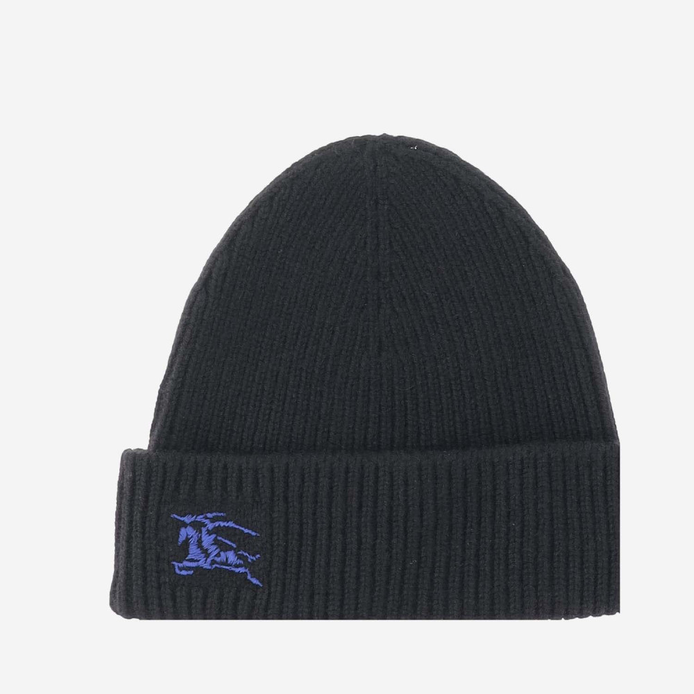 Burberry Black Logo Beanie Hat for Men Online India at Darveys.com
