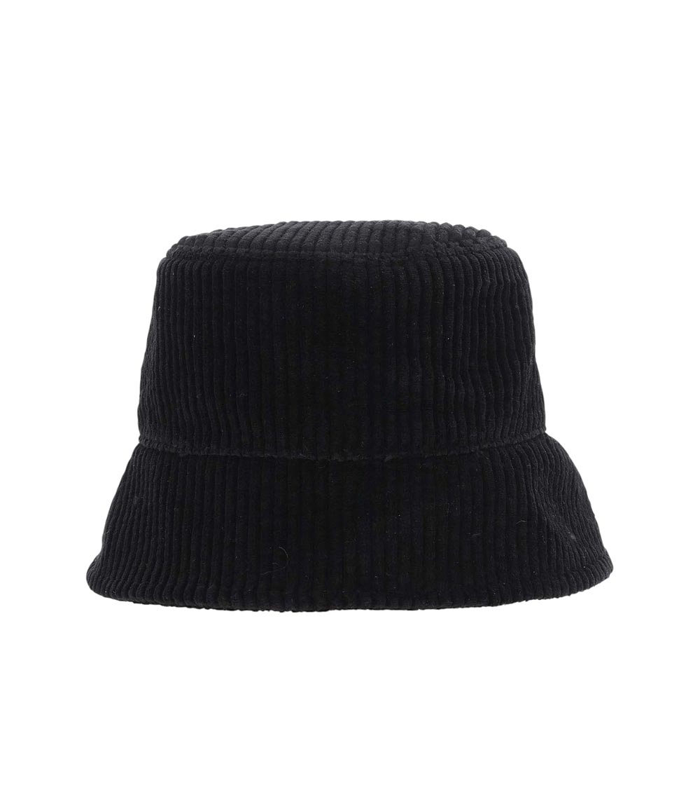Jil Sander Cotton Velvet Bucket Hat In Black