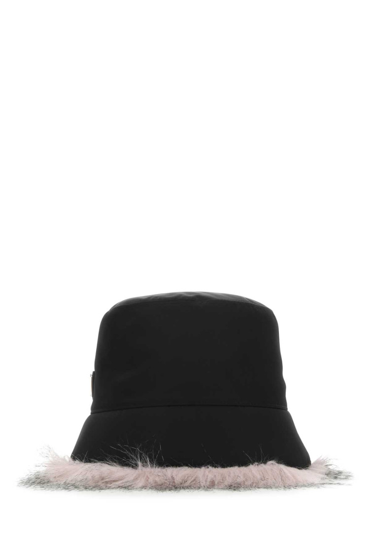 Shop Prada Black Bucket Hat