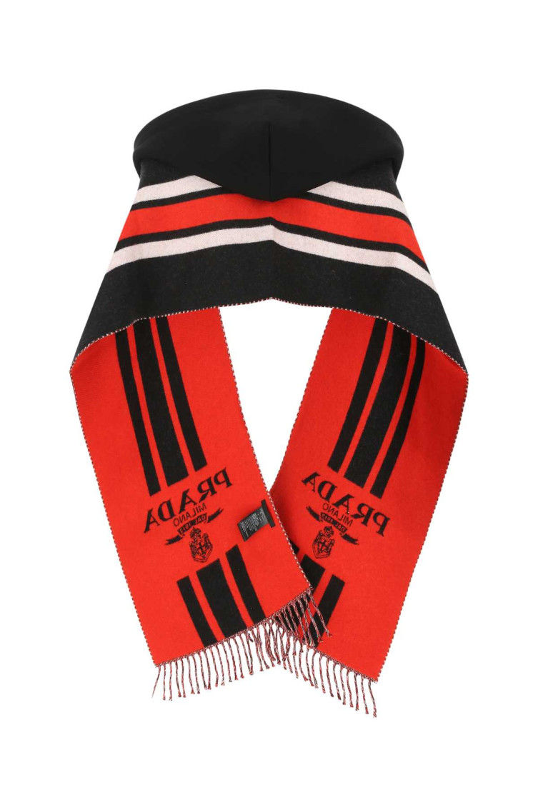 マフラー・ストール Prada Embroidered wool scarf Prada Embroidered wool scarf (PRADA/マフラー・ストール