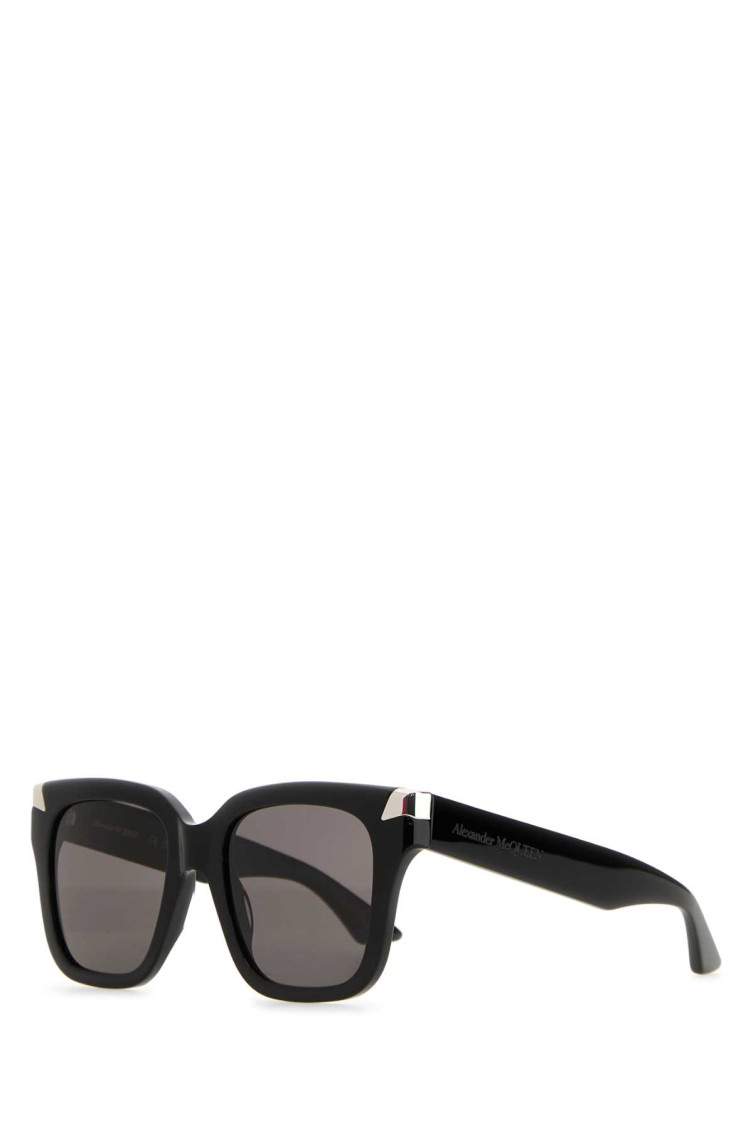 サングラス ALEXANDER MCQUEEN BLACK ACETATE PUNK RIVET SUNGLASSES Alexander Mcqueen Black Punk Rivet Sunglasses for Women