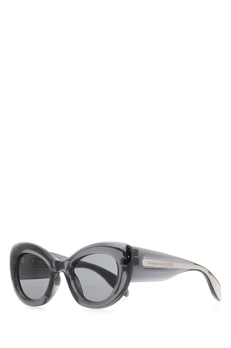 サングラス Alexander Mcqueen Dark grey acetate The Curve sunglasses Alexander Mcqueen Women Dark Grey Acetate The Curve
