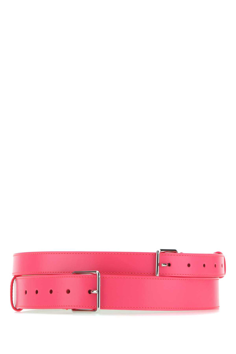 ベルト alexander mcqueen BELT (5941881BR21 5907) Alexander Mcqueen Woman Belt Fuchsia Size 30 Soft Leather In