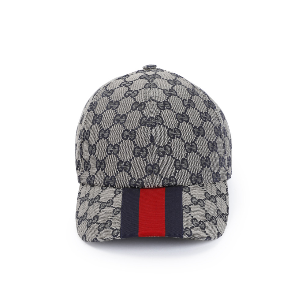 Gucci Gg Supreme Web Cap In Blue