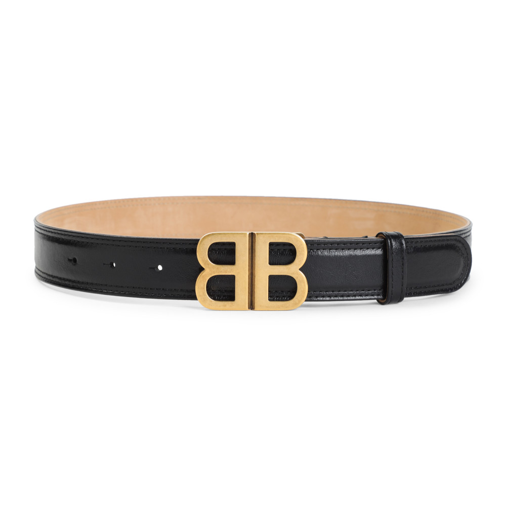 Balenciaga Bb Soft 30 Belt Women In Black
