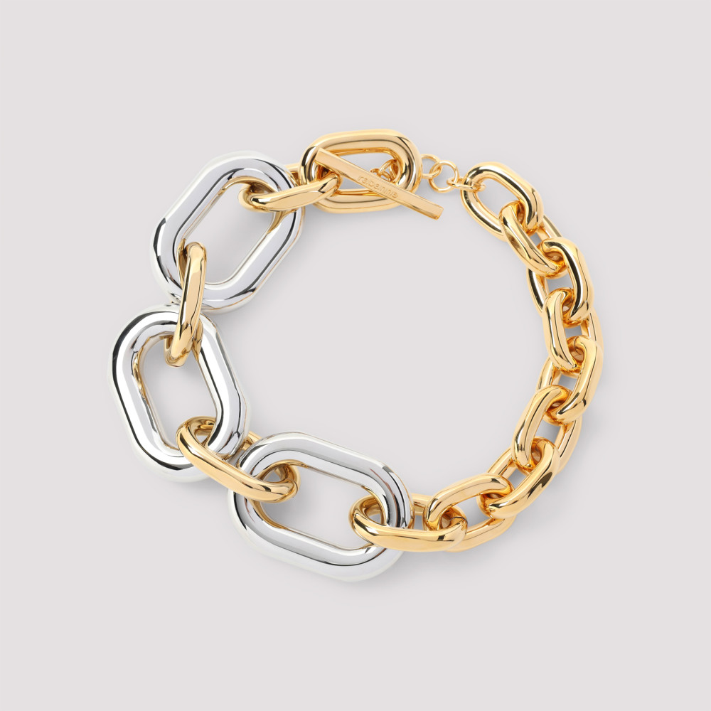 Rabanne Chunky Aluminum Chain Necklace In Golden