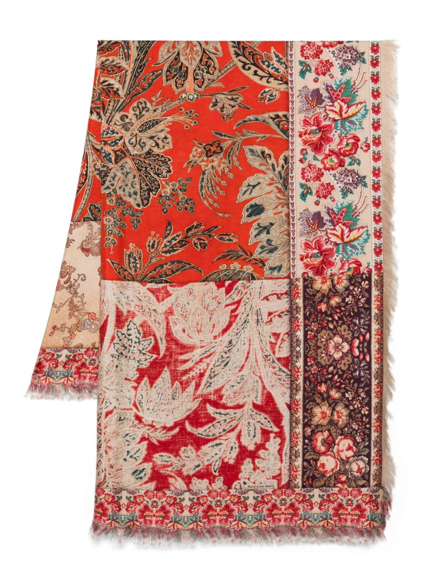 Pierre-louis Mascia Pierre Louis Mascia Printed Silk Scarf
