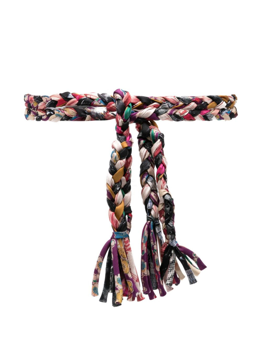 Pierre-louis Mascia Multicolor Silk Belt