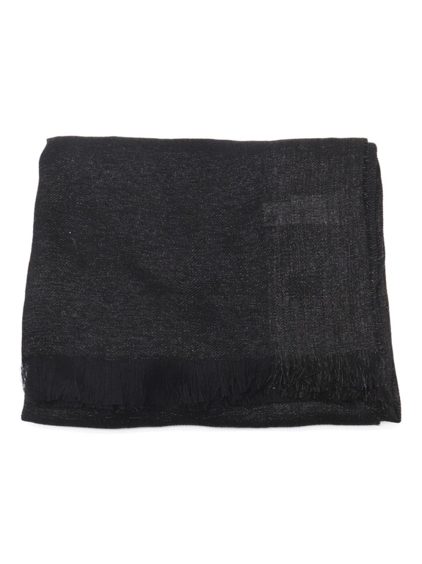 Fabiana Filippi Black Linen Blend Scarf