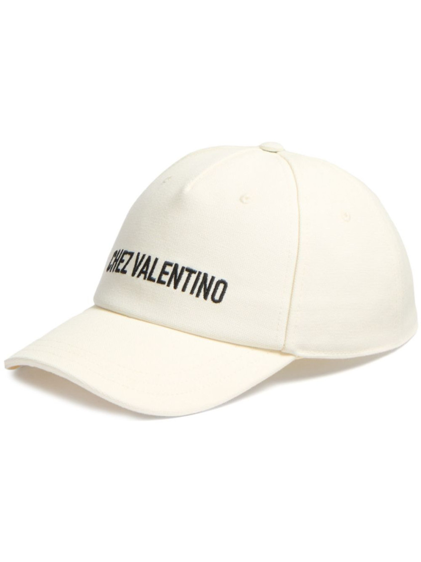 Valentino White Chez Baseball Cap