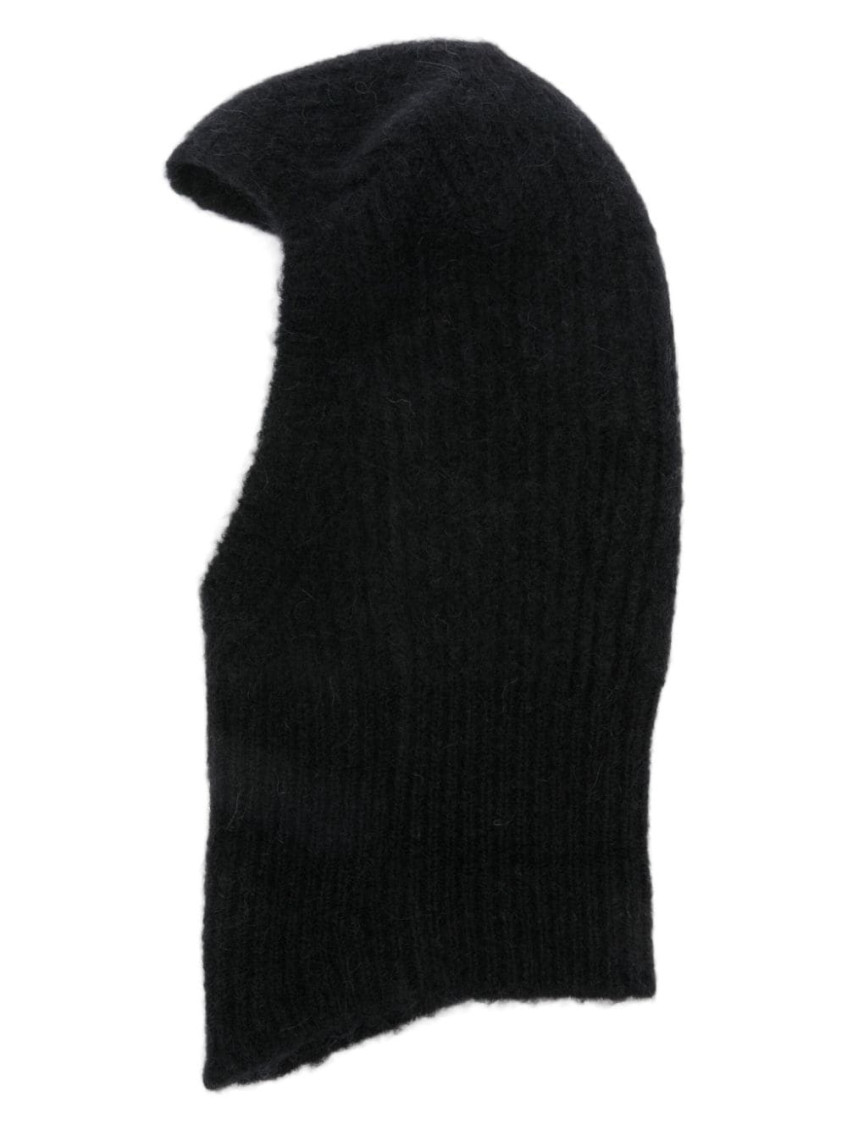 Rick Owens Black Knitted Balaclava