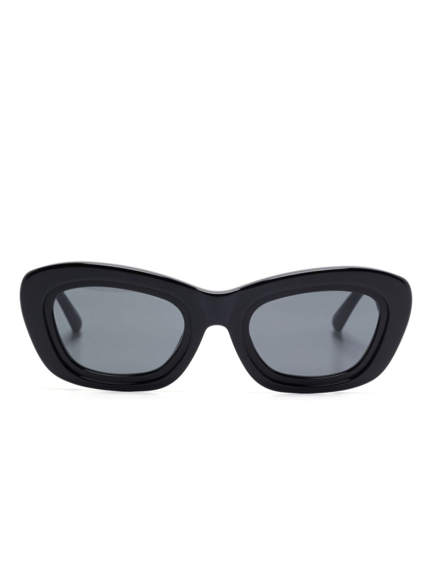 Attico Black Oval Sunglasses